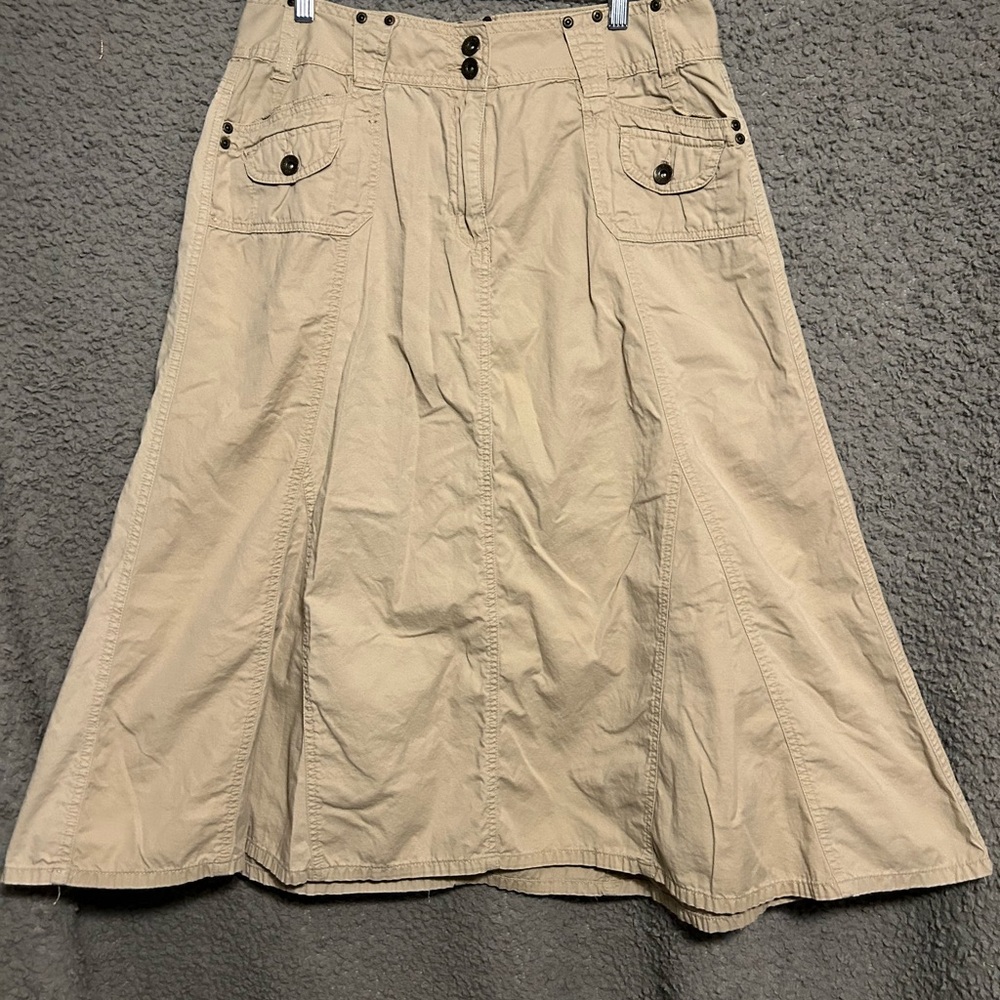 Faded Glory Tan A-Line Skirt